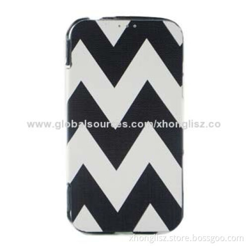 Weave pattern PU leather case for Samsung, different color is available